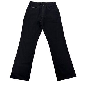 DKNY Jeans denim pants womens Size 12 black Vintage Straight Leg Made in USA